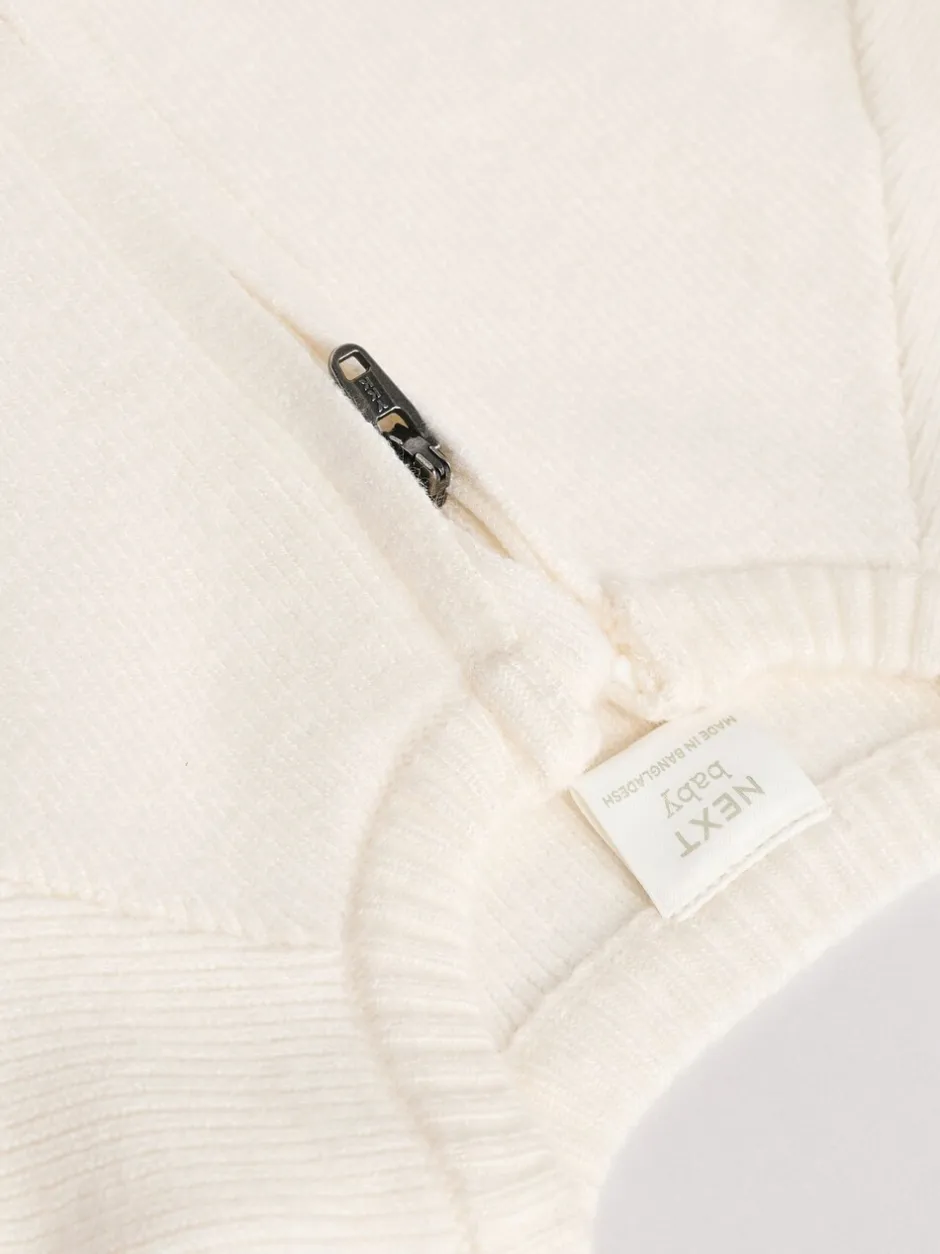 Gebreide Kleding|Next Wit gebreid - Babyvest