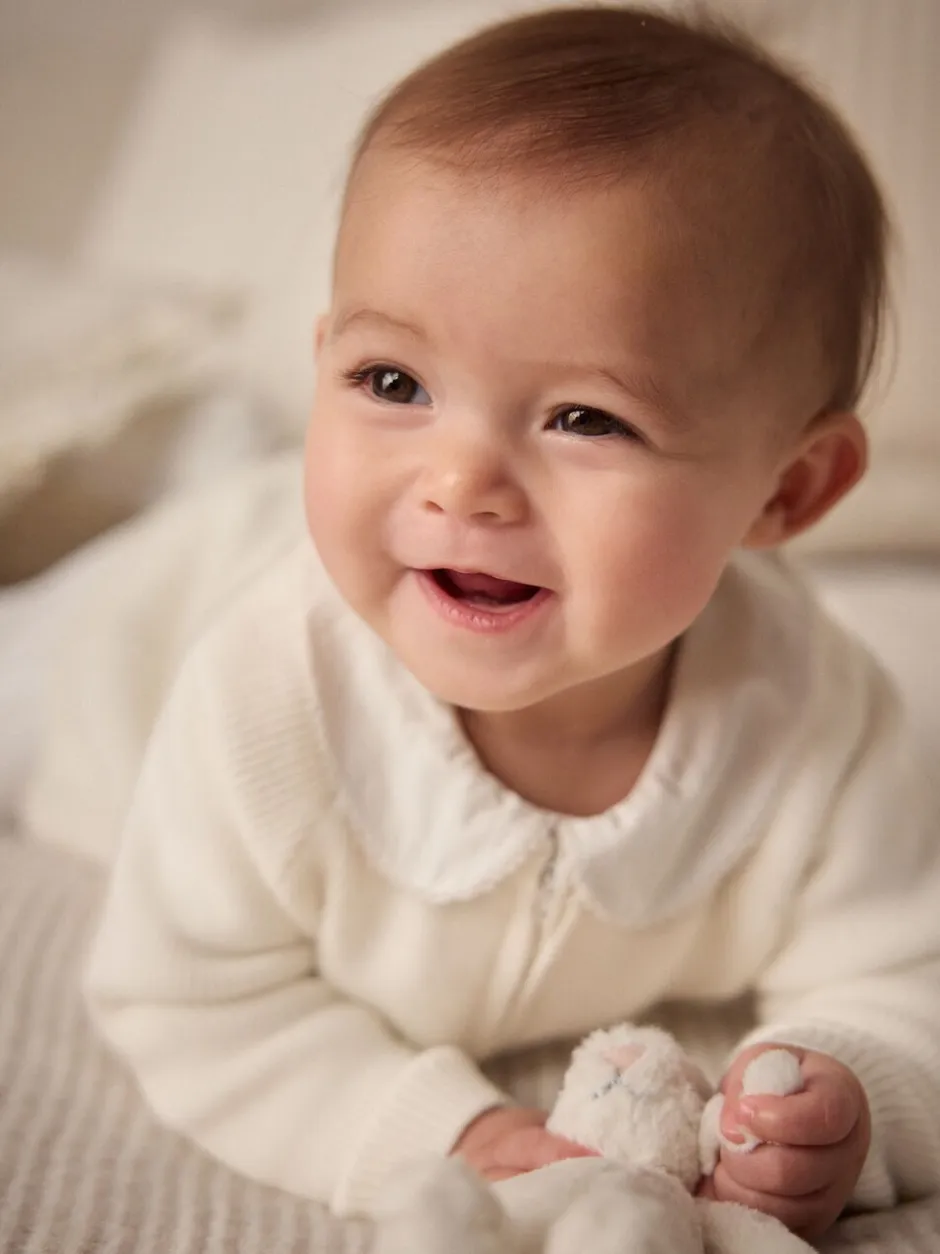 Gebreide Kleding|Next Wit gebreid - Babyvest
