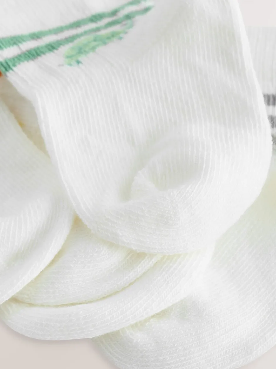 Sokken En Panty's|Sokken|Next - Verpakking van 5 paar babysokken (0 mnd-2 jr) Wit gestreept