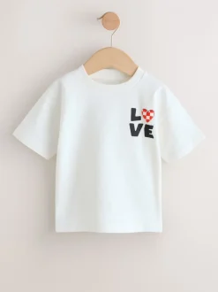 T-Shirts|Tops*Next - Short Sleeve Valentines T-Shirt (3mths-7yrs) Wit Love
