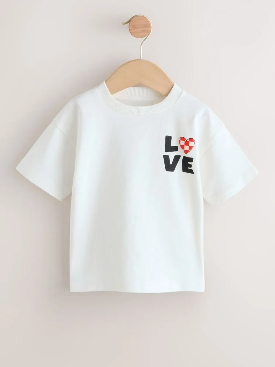 T-Shirts|Tops*Next - Short Sleeve Valentines T-Shirt (3mths-7yrs) Wit Love