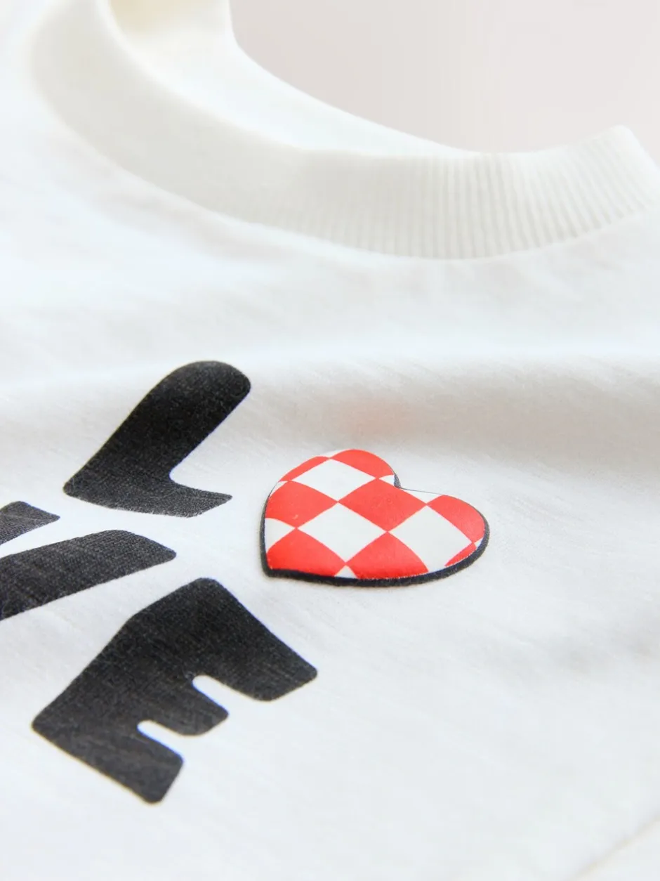T-Shirts|Tops*Next - Short Sleeve Valentines T-Shirt (3mths-7yrs) Wit Love