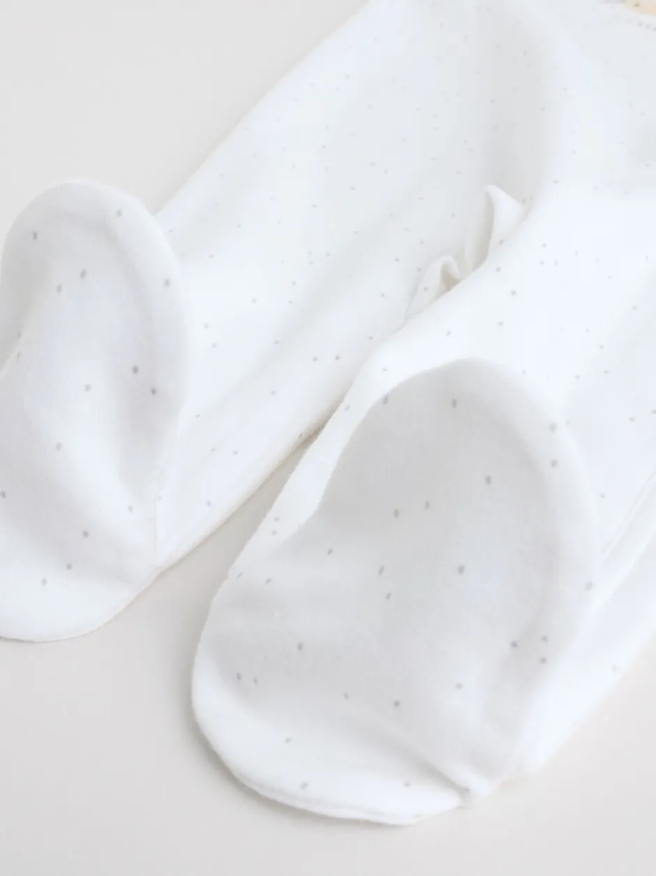 Babypakjes En Babypyjama's|Next - Verpakking van 3 babypyjama's (0-2jr) Wit met safariprint