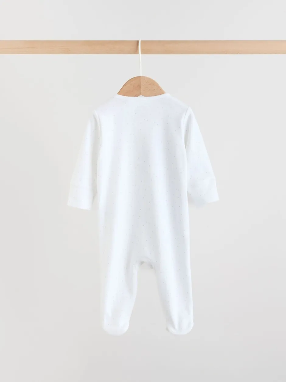 Babypakjes En Babypyjama's|Next - Verpakking van 3 babypyjama's (0-2jr) Wit met safariprint