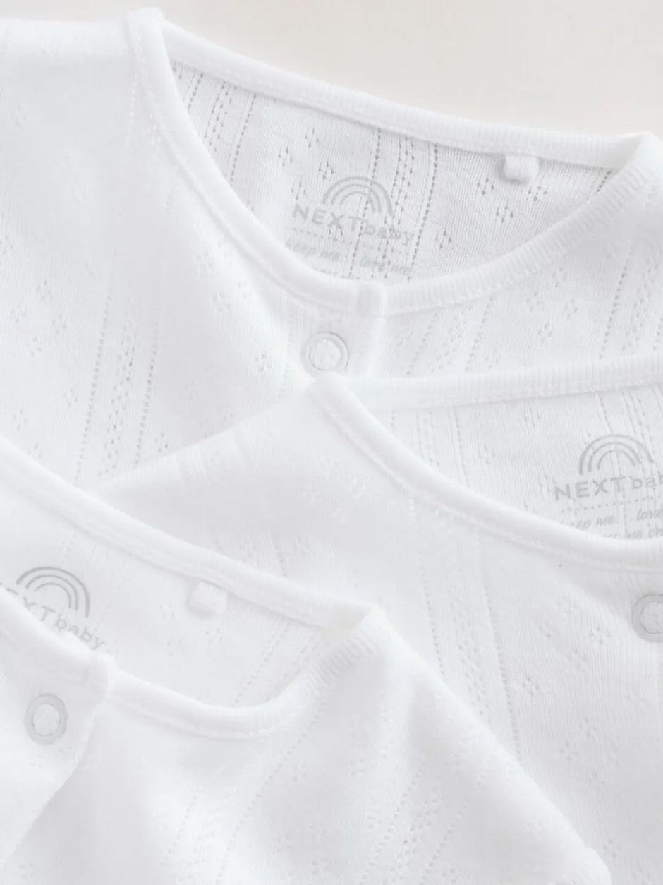 Babypakjes En Babypyjama's*Next Wit pointelle - Baby Sleepsuits 3 Pack (0-18mths)