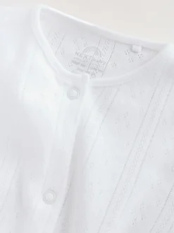 Babypakjes En Babypyjama's*Next Wit pointelle - Baby Sleepsuits 3 Pack (0-18mths)
