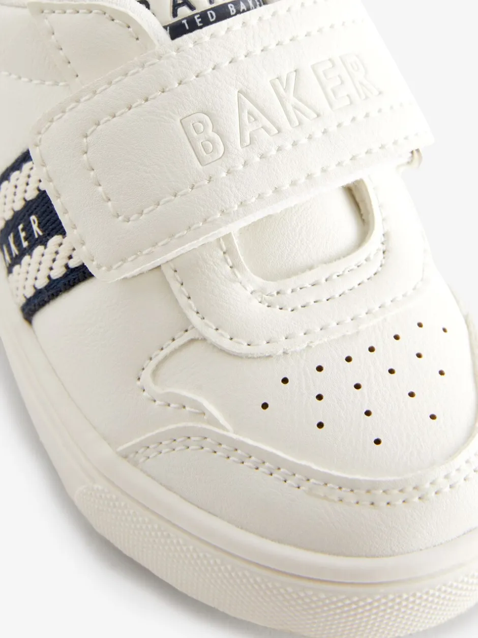 Babyschoenen|Sneakers*Baker by Ted Baker - sneakers met logobies voor jongens Wit/blauw