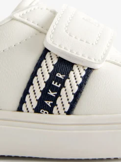 Babyschoenen|Sneakers*Baker by Ted Baker - sneakers met logobies voor jongens Wit/blauw