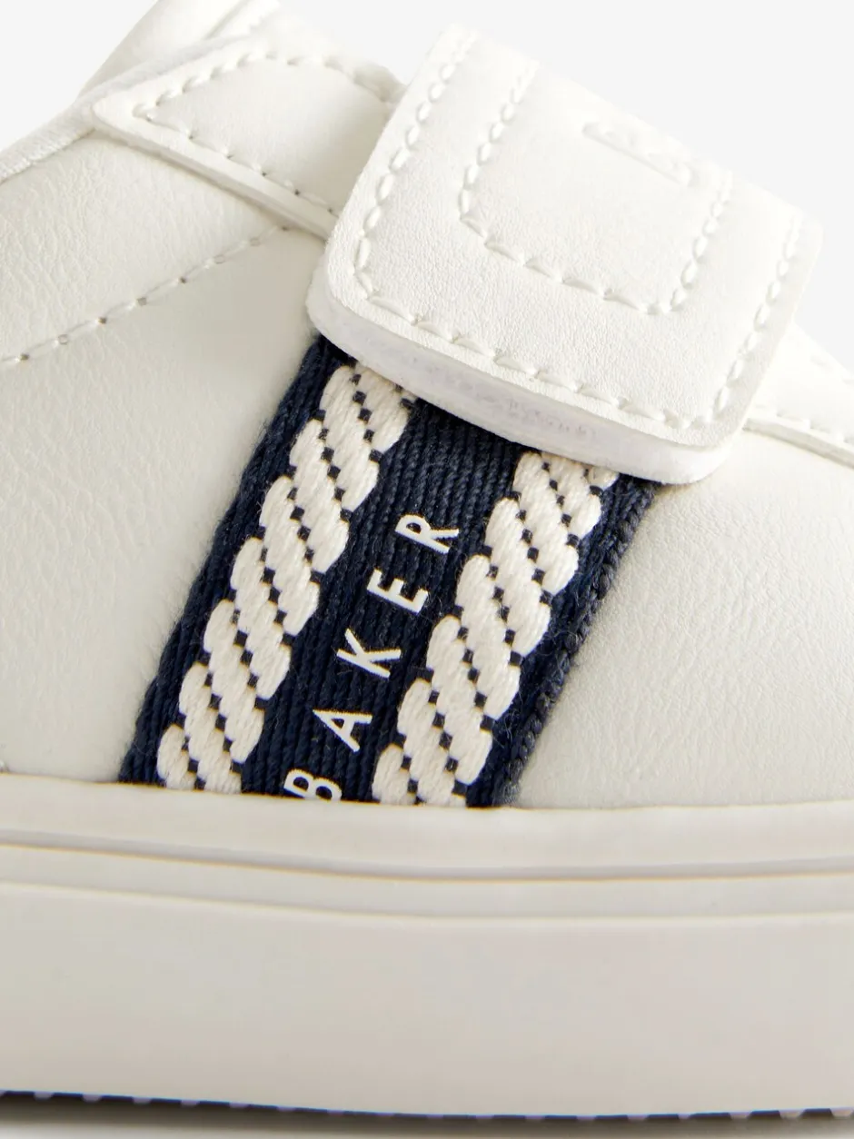 Babyschoenen|Sneakers*Baker by Ted Baker - sneakers met logobies voor jongens Wit/blauw