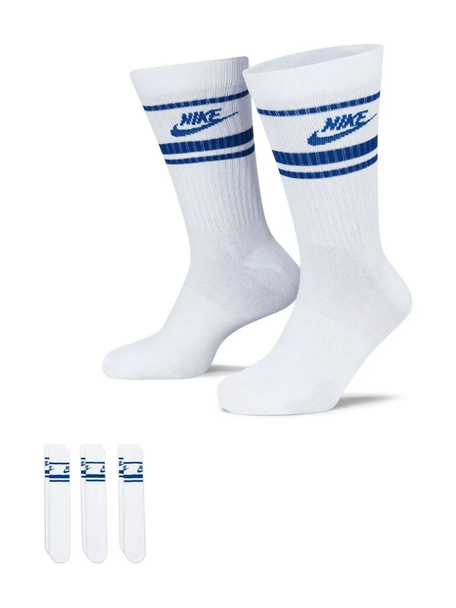 Sokken|Sokken|Nike - sportkleding Everyday must-have sportsokken set van 3 Wit/blauw