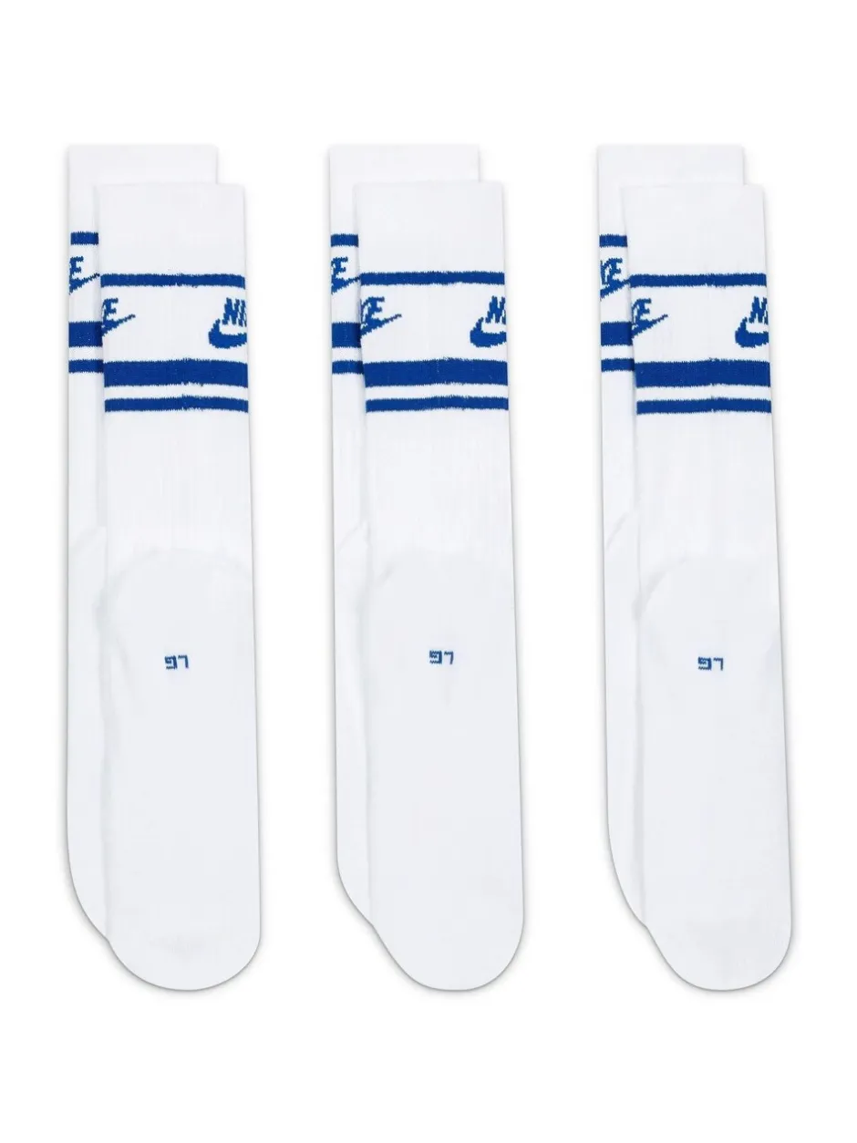 Sokken|Sokken|Nike - sportkleding Everyday must-have sportsokken set van 3 Wit/blauw