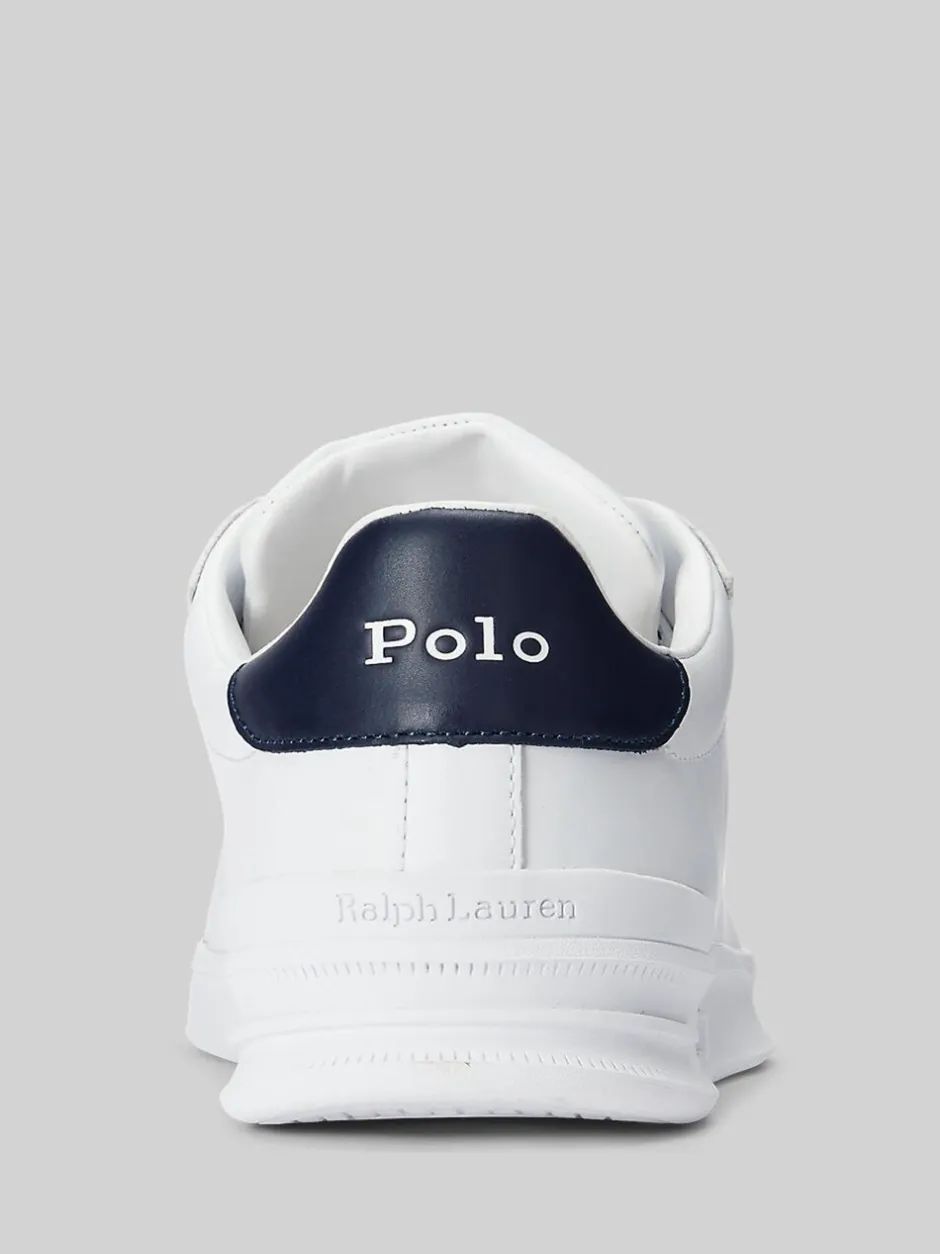 Sneakers|Polo Ralph Lauren - - Heritage Court II - Leren sneakers Wit/blauw