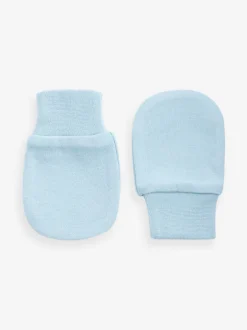 Mutsjes En Antikrabwantjes|Mutsen, Handschoenen En Sjaals*Next Wit/blauw - Set van 3 antikrabwantjes