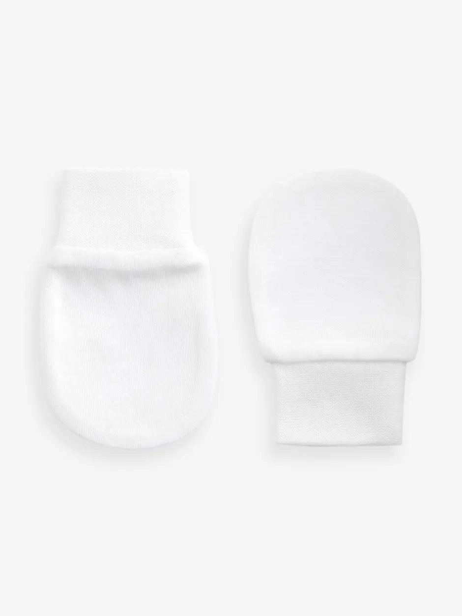 Mutsjes En Antikrabwantjes|Mutsen, Handschoenen En Sjaals*Next Wit/blauw - Set van 3 antikrabwantjes