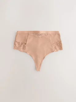 Shapewear|Next - 2 Strings met licht buikcorrigerende hoge taille Wit/huidskleur