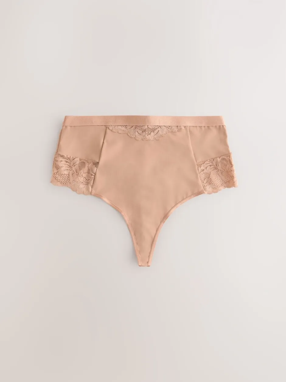 Shapewear|Next - 2 Strings met licht buikcorrigerende hoge taille Wit/huidskleur