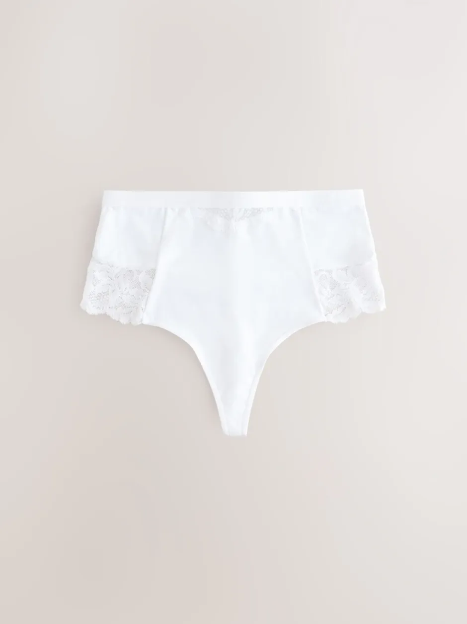 Shapewear|Next - 2 Strings met licht buikcorrigerende hoge taille Wit/huidskleur