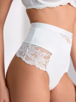 Shapewear|Next - 2 Strings met licht buikcorrigerende hoge taille Wit/huidskleur