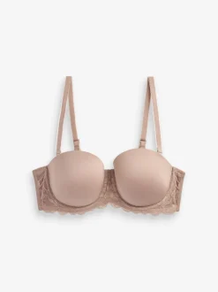 Beha's|Next - Verpakking van 2 strapless multiway beha's met lichte vulling in cupmaten A-E Wit/huidskleur