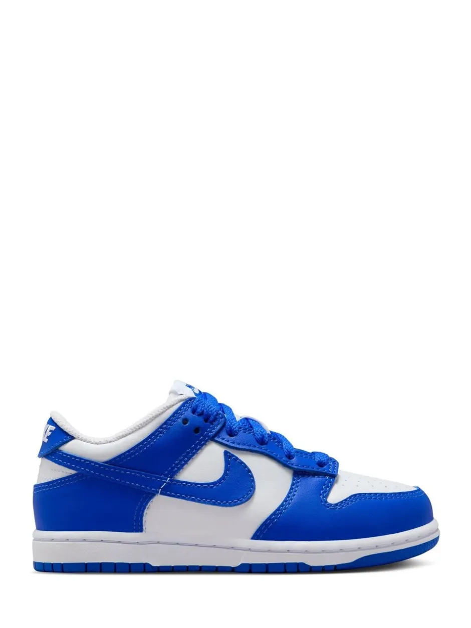 Sneakers|Sneakers*Nike Wit/Hyper Royal Blue - Junior Dunk Low sportschoenen