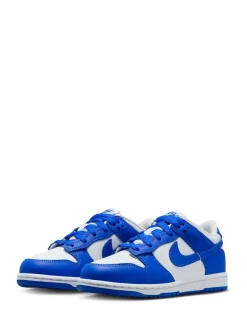 Sneakers|Sneakers*Nike Wit/Hyper Royal Blue - Junior Dunk Low sportschoenen