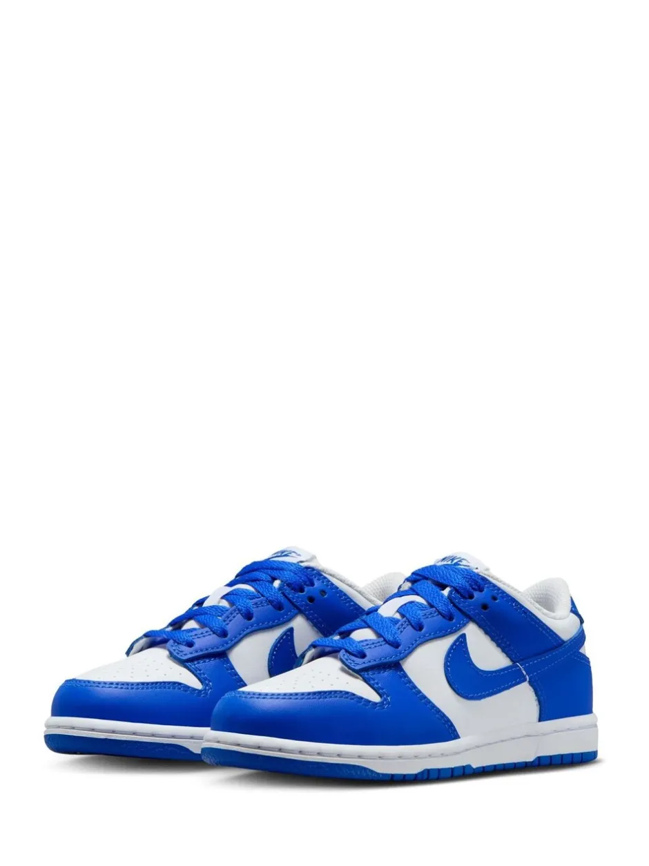 Sneakers|Sneakers*Nike Wit/Hyper Royal Blue - Junior Dunk Low sportschoenen