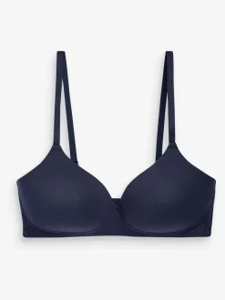 Beha's|Next - Katoenmix ultiem comfort beha's verpakking van 3 Wit/marineblauw/roze