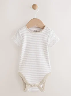 Tuinbroeken*Next Wit/neutraal - Babyset van geweven tuinbroek en gestreepte romper (0mnd-2jr)