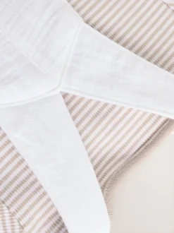 Tuinbroeken*Next Wit/neutraal - Babyset van geweven tuinbroek en gestreepte romper (0mnd-2jr)