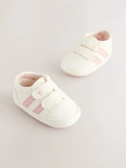 Babyschoenen|Sneakers*Next Wit/roze - Babyschoentjes met klittenbandsluiting (0 - 24 mnd)