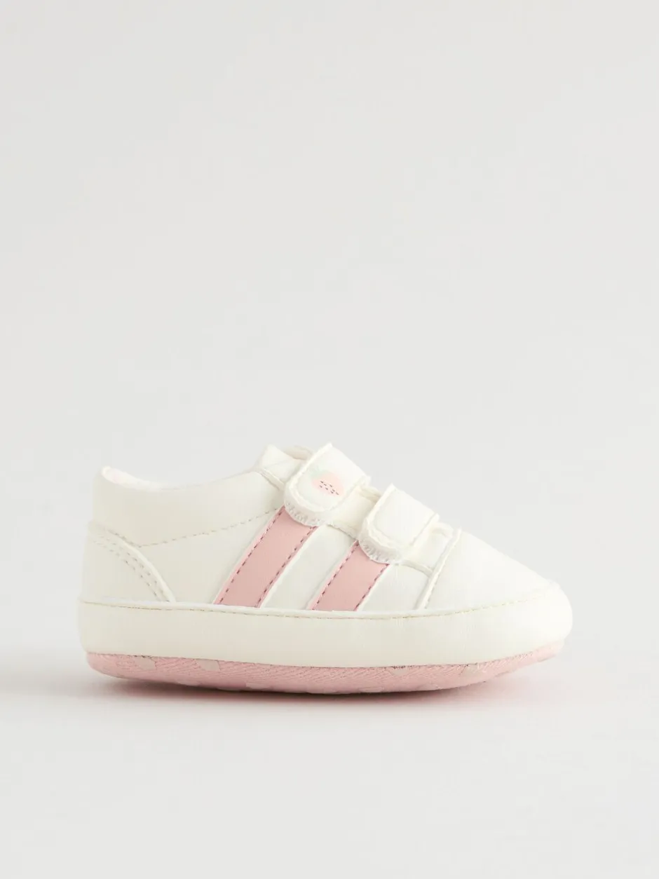 Babyschoenen|Sneakers*Next Wit/roze - Babyschoentjes met klittenbandsluiting (0 - 24 mnd)