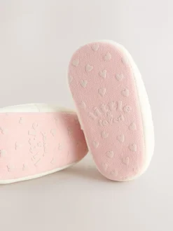 Babyschoenen|Sneakers*Next Wit/roze - Babyschoentjes met klittenbandsluiting (0 - 24 mnd)