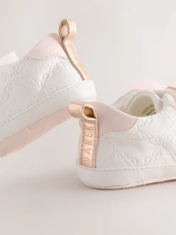Sneakers*Baker by Ted Baker - - Organza strik Padders trainers voor babymeisjes Wit/roze