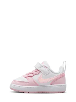Sneakers|Sneakers|Nike Wit/roze - - Court Borough - Lage recraft-peutersneakers
