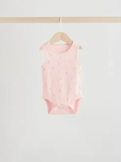 Rompertjes En Hemdjes|Next Wit/roze - Set van 5 katoenen hemdrompertjes voor baby's