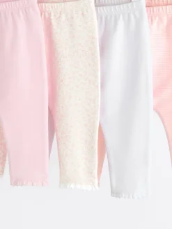 Broeken En Leggings*Next Wit/roze - Verpakking van 4 babyleggings (0 mnd -2 jr)