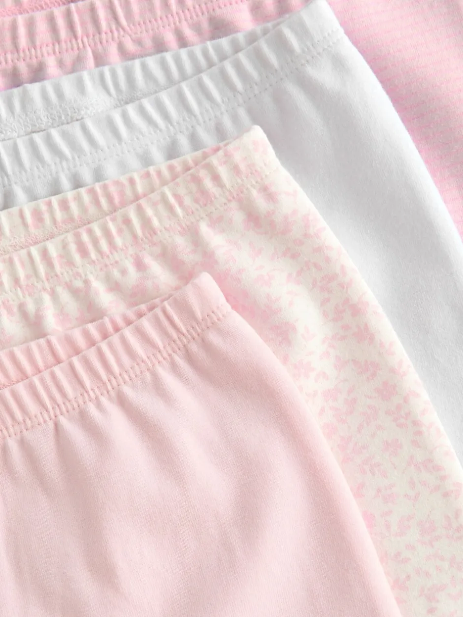 Broeken En Leggings*Next Wit/roze - Verpakking van 4 babyleggings (0 mnd -2 jr)