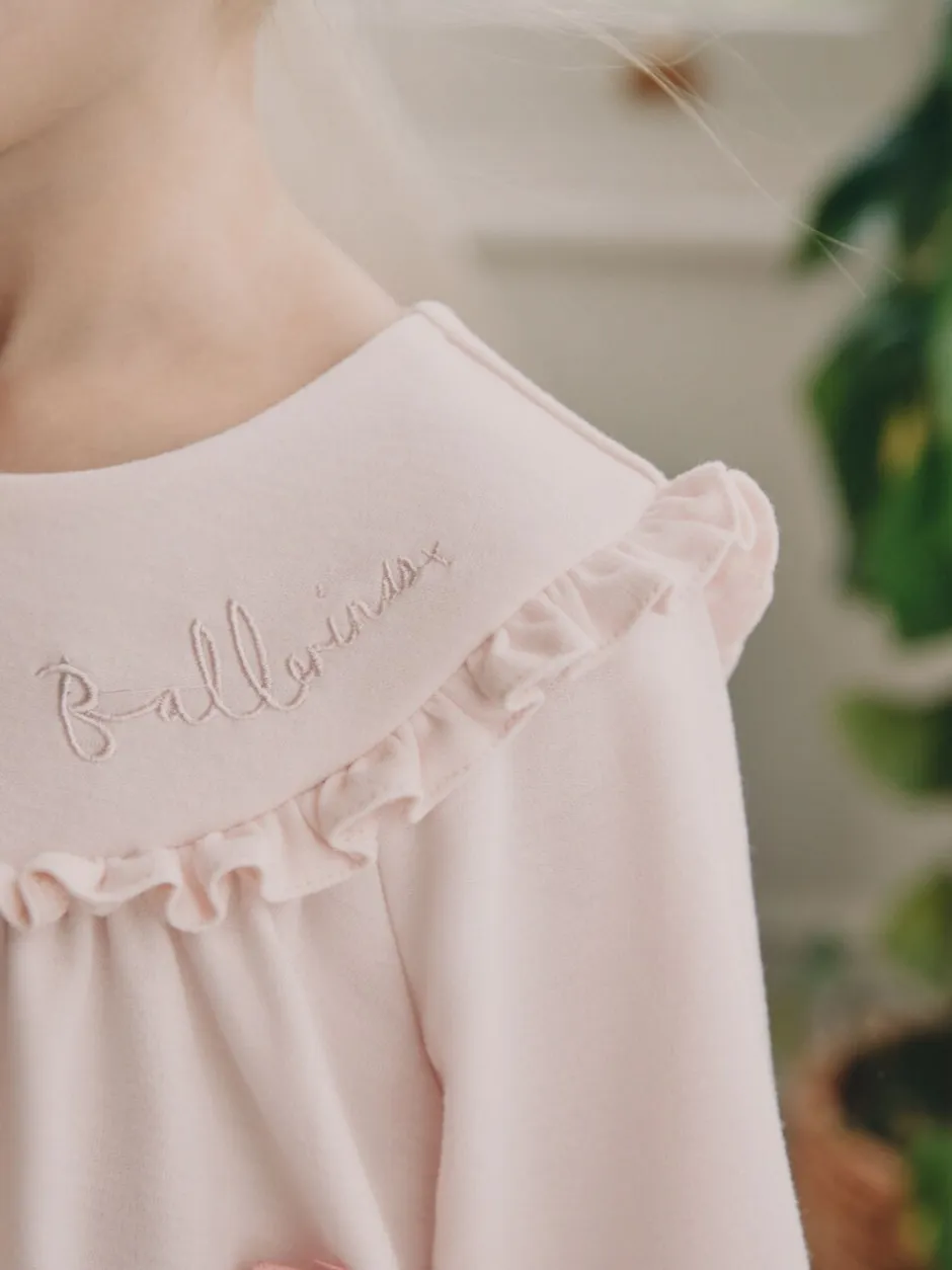 Nachtponnen|Next Wit/roze ballerina - Set van 2 nachthemden (2-12 jr)