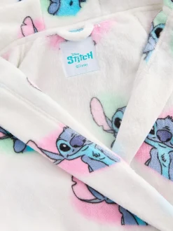 Kamerjassen|Next Wit/roze/blauw - Lilo & Stitch badjas (3-16jr)