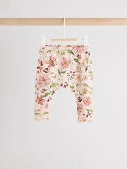 Tops*Next Wit/roze/konijn/bloemenprint - Set met lange mouwen en legging voor baby's (0mnd-2jr)