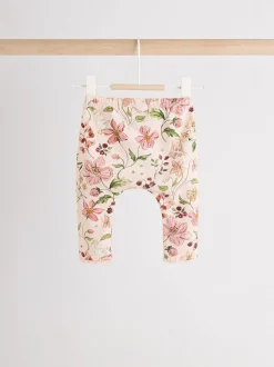 Tops*Next Wit/roze/konijn/bloemenprint - Set met lange mouwen en legging voor baby's (0mnd-2jr)
