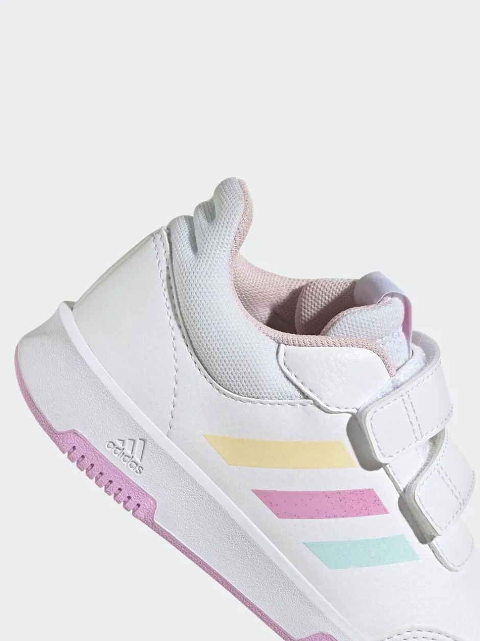 Sneakers|Sneakers*adidas - Tensaur kindersneakers met klittenbandsluiting Wit/Roze/Meerkleurig
