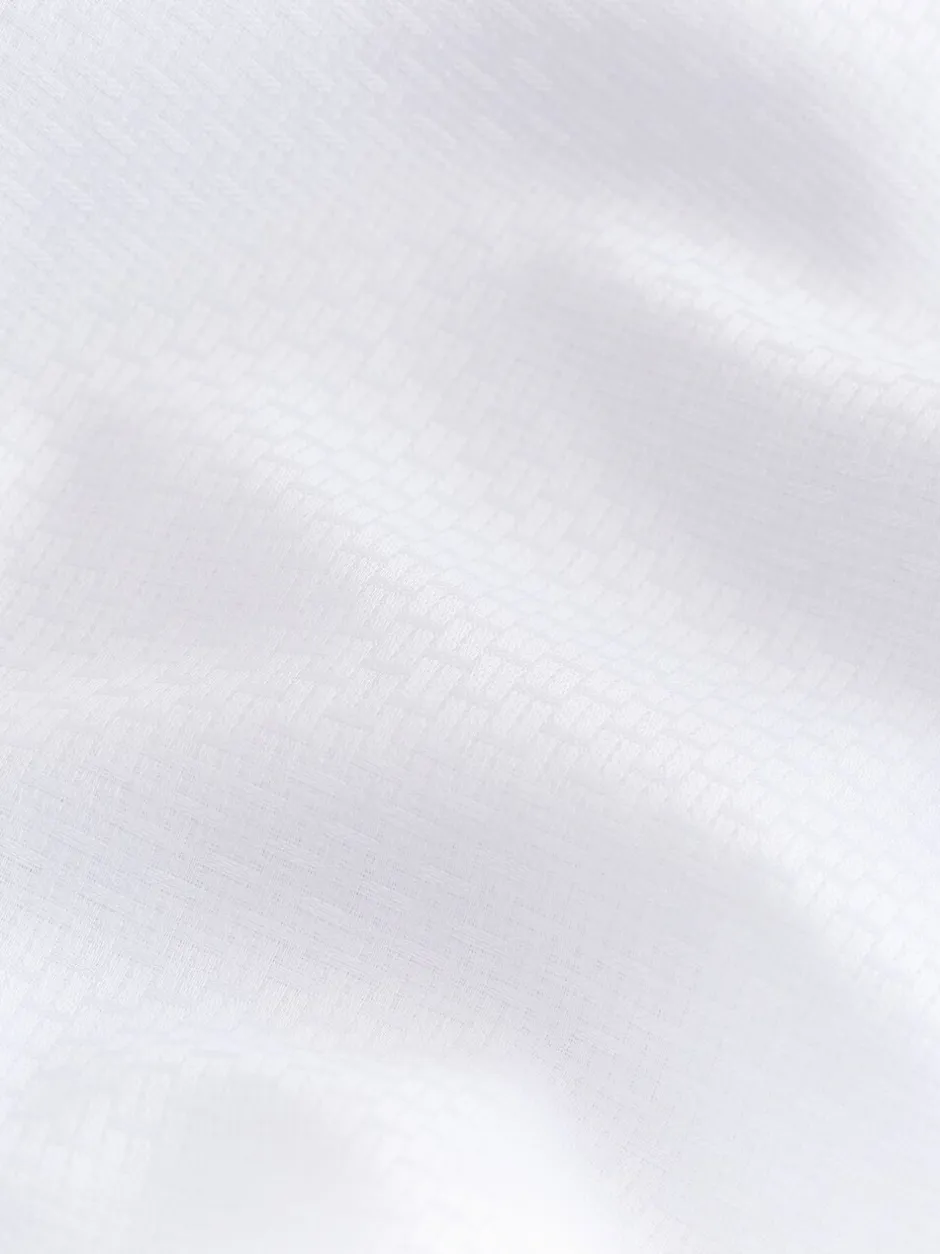 Formele Overhemden*Next Witte Hatch Contract Kraag - Smart Trimmed Long Sleeve Party Shirt