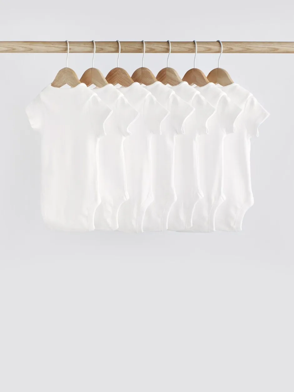 Rompertjes En Hemdjes|Rompertjes En Hemdjes|Next Witte must-have - Rompertjes met korte mouwen