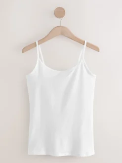 Tops En T-Shirts|Next Wit/zwart - 5 Hemdjes met dunne bandjes