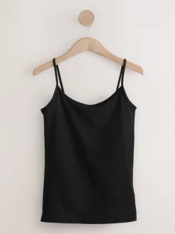 Tops En T-Shirts|Next Wit/zwart - 5 Hemdjes met dunne bandjes