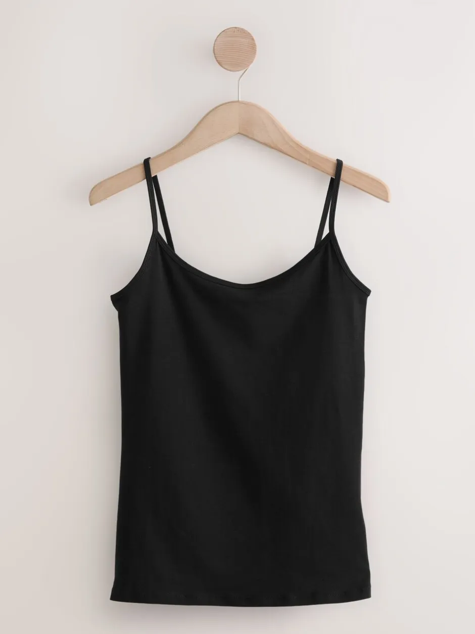 Tops En T-Shirts|Next Wit/zwart - 5 Hemdjes met dunne bandjes