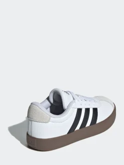 Sneakers|Sneakers*adidas - Vl Court 3.0 Suède sneakers met veters voor kinderen Wit/zwart