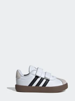 Sneakers|Sneakers|adidas Wit/zwart - Vl Court 3.0 Klittenbandsneakers voor zuigelingen