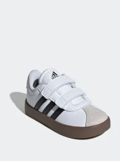 Sneakers|Sneakers|adidas Wit/zwart - Vl Court 3.0 Klittenbandsneakers voor zuigelingen